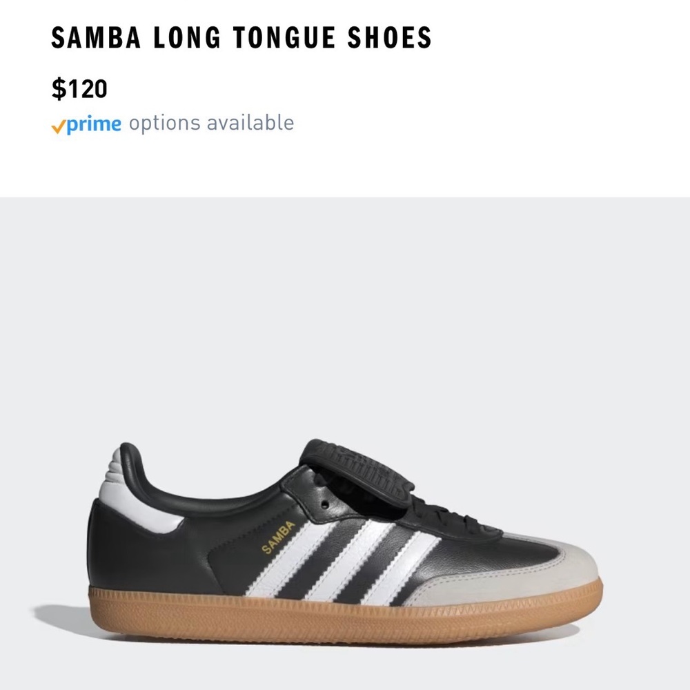 Adidas Black and White Samba LT Women’s Sneakers - Picture 2 of 10